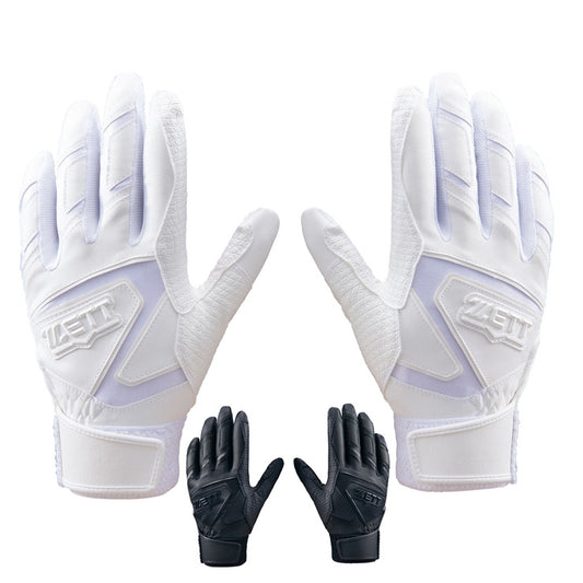 【刺繍1円】2025モデル ゼット バッティンググローブ インパクトゼット 高校野球対応 両手用 BG19202HS バッティング手袋 バッティンググラブ 打者用手袋 大人 高校生 中学生 白 黒 ZETT