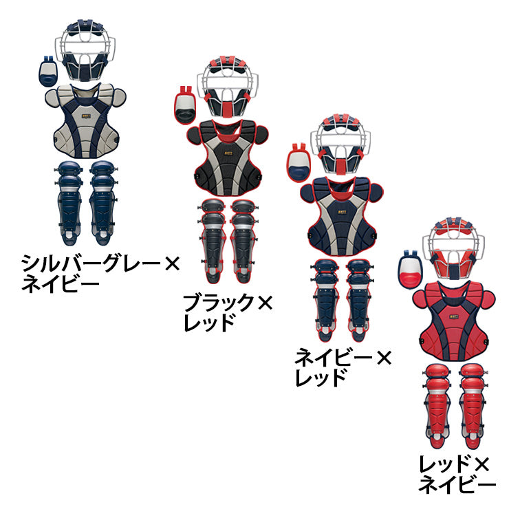 ゼット 一般軟式 キャッチャー防具 4点セット マスク プロテクター 
