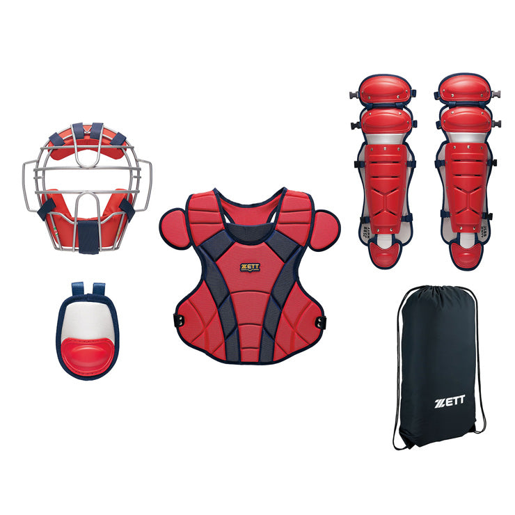 ゼット 一般軟式 キャッチャー防具 4点セット マスク プロテクター