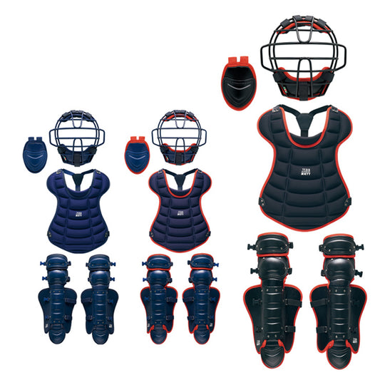 【2025モデル】ゼット 少年軟式 キャッチャー防具 4点セット マスク プロテクター レガース スロートガード 専用バッグ付き 少年野球 BL703SET カラー 軟式用 捕手用 キャッチャー道具 キャッチャー用具 一式 学童野球 ジュニア こども レガーツ レガーズ zett set