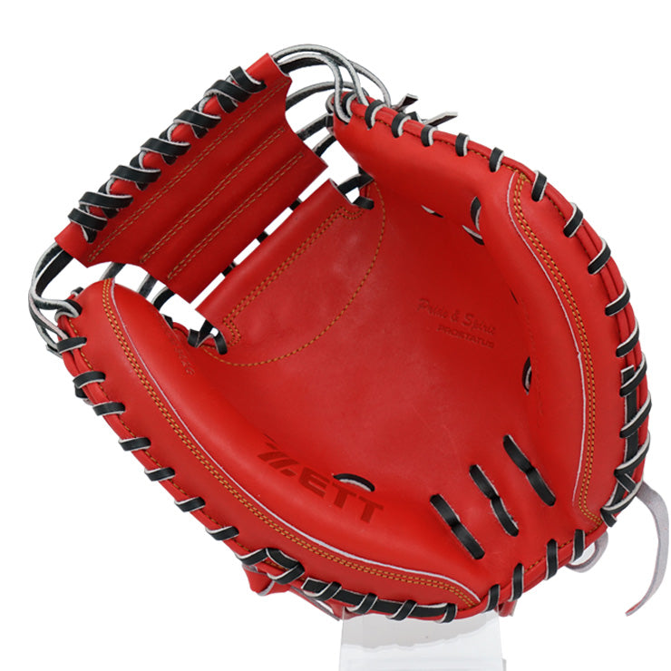 【2025モデル】ゼット プロステイタス 限定 硬式 キャッチャーミット 小指2本入れ仕様 森モデル 右投げ用 高校野球対応 BPROCM962G 捕手用 硬式用 右利き用 大人 一般 高校生 中学生 硬式野球 硬式グローブ 硬式グラブ 硬式ミット 日本製 国産 PROSTATUS ZETT