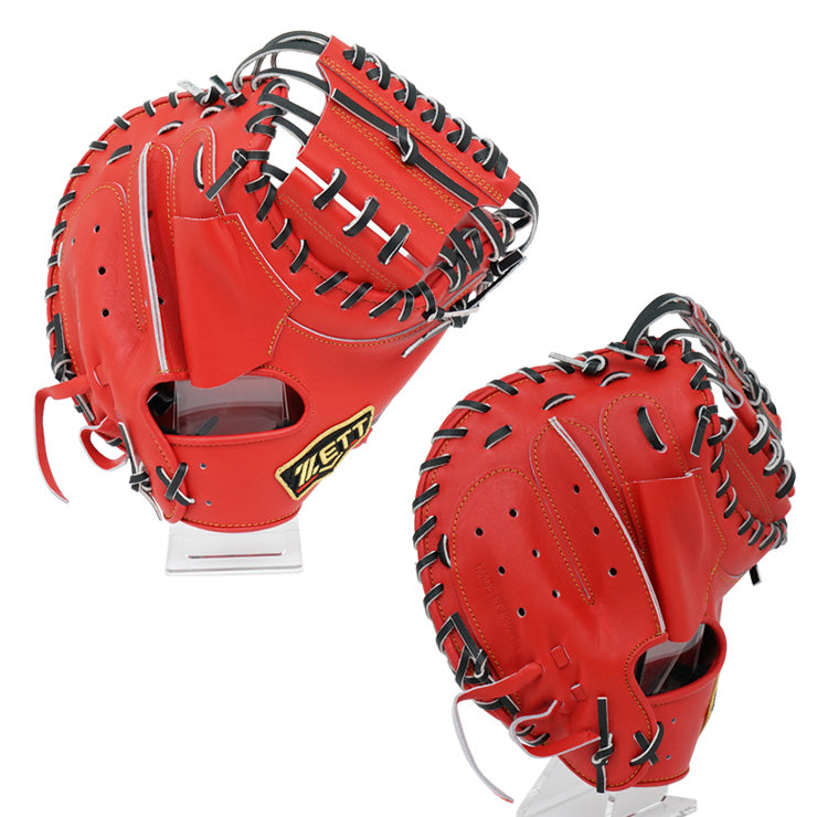 【2025モデル】ゼット プロステイタス 限定 硬式 キャッチャーミット 小指2本入れ仕様 森モデル 右投げ用 高校野球対応 BPROCM962G 捕手用 硬式用 右利き用 大人 一般 高校生 中学生 硬式野球 硬式グローブ 硬式グラブ 硬式ミット 日本製 国産 PROSTATUS ZETT