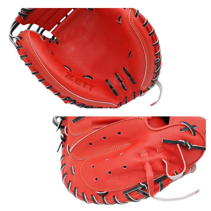 【2025モデル】ゼット プロステイタス 限定 硬式 キャッチャーミット 小指2本入れ仕様 森モデル 右投げ用 高校野球対応 BPROCM962G 捕手用 硬式用 右利き用 大人 一般 高校生 中学生 硬式野球 硬式グローブ 硬式グラブ 硬式ミット 日本製 国産 PROSTATUS ZETT