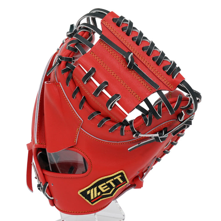 【2025モデル】ゼット プロステイタス 限定 硬式 キャッチャーミット 小指2本入れ仕様 森モデル 右投げ用 高校野球対応 BPROCM962G 捕手用 硬式用 右利き用 大人 一般 高校生 中学生 硬式野球 硬式グローブ 硬式グラブ 硬式ミット 日本製 国産 PROSTATUS ZETT