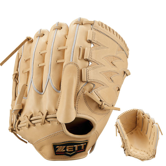 【2025モデル】ゼット プロステイタス プレミアム 硬式 グローブ グラブ 投手用 右投げ用 横型 高校野球対応 BPROGP51Y ヨコ型 ピッチャー用 限定 最高級 硬式用 大人 一般 硬式野球 硬式グローブ 硬式グラブ 日本製 国産 PROSTATUS ZETT