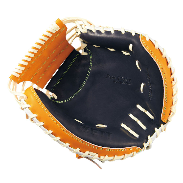 【2025モデル】ゼット プロステイタス 軟式 キャッチャーミット 森モデル ZETTOMO 右投げ用 オーダー仕様 限定カラー BRCB30962T カラフル カラーミット かっこいい 軟式用 捕手用 右利き用 大人 一般 軟式野球 草野球 野球グローブ 軟式グローブ 軟式グラブ PROSTATUS ZETT