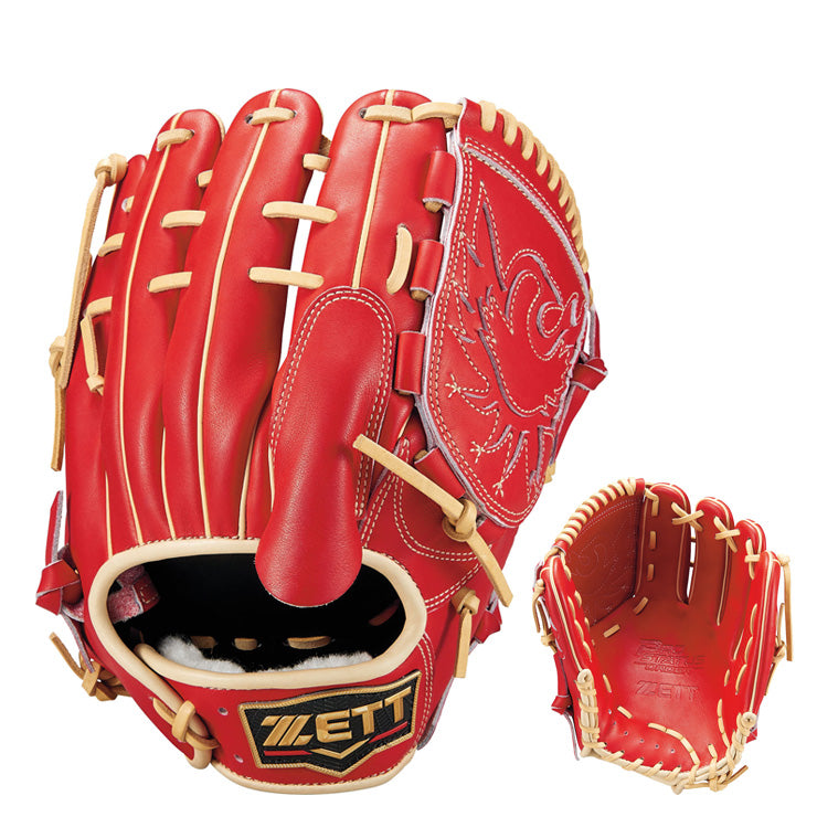 【2026モデル】ゼット プロステイタス 超限定 軟式 グローブ グラブ 投手用 今井モデル 右投げ用 BRGPROL48 ピッチャー用 別注 特別 高級 右利き用 軟式野球 草野球 カラフル カラーグラブ 大人 一般 軟式グローブ 軟式グラブ ZETT PROSTATUS