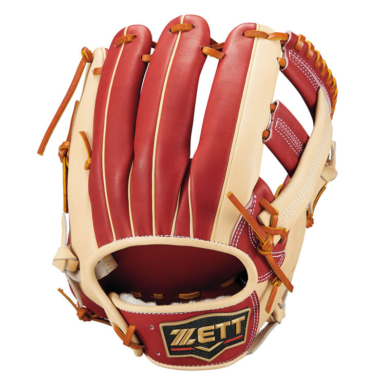 【2026モデル】ゼット プロステイタス 超限定 軟式 グローブ グラブ 内野手用 小幡モデル 遊撃手・二塁手向け 右投げ用 BRGPROT38 別注 特別 高級 右利き用 軟式野球 草野球 中学野球 カラフル カラーグラブ 大人 一般 軟式グローブ 軟式グラブ ZETT PROSTATUS