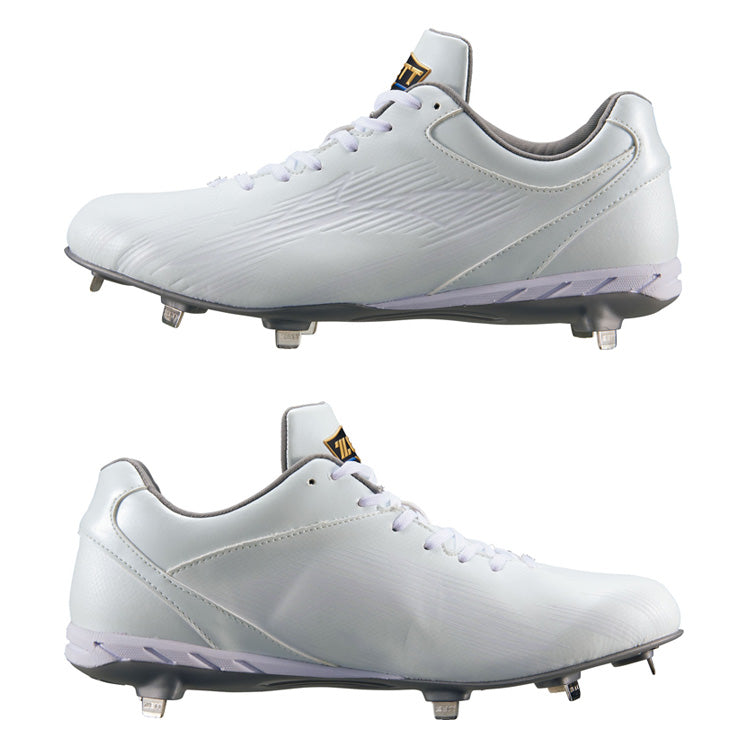 【2026モデル】ゼット 野球 白スパイク ネオステイタス 23.0～30.0 3E ワイド 金具スパイク 高校野球対応 BSR2218WH ローカット ホワイトスパイク 大人 一般 中学生 高校生 金属スパイク ZETT NEOSTATUS