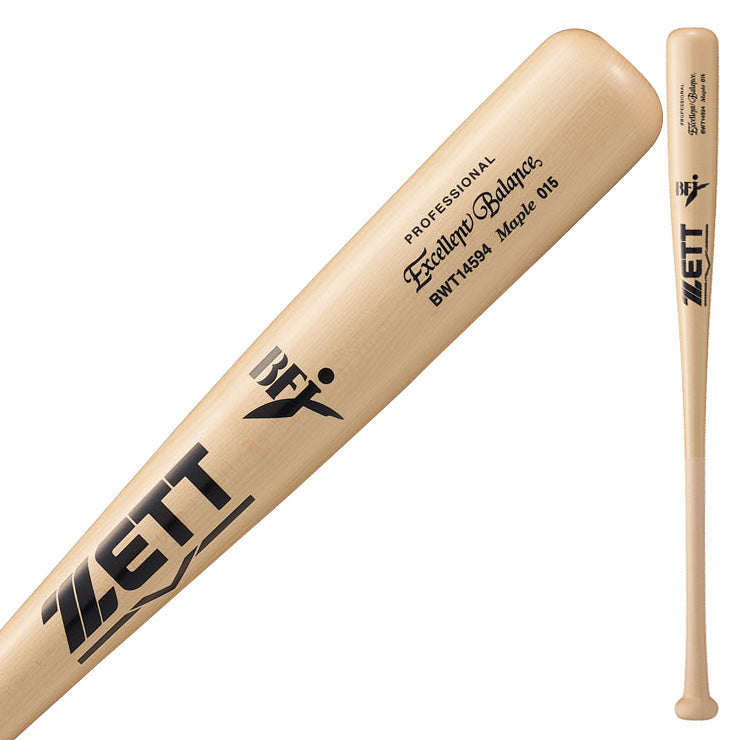 【2025モデル】ゼット 限定 硬式 木製バット エクセレントバランス ハードメイプル 84cm 900g くり抜きあり 大人 一般 BWT14594 社会人野球 大学野球 高校野球 硬式野球 硬式用 硬式バット BFJマーク zett
