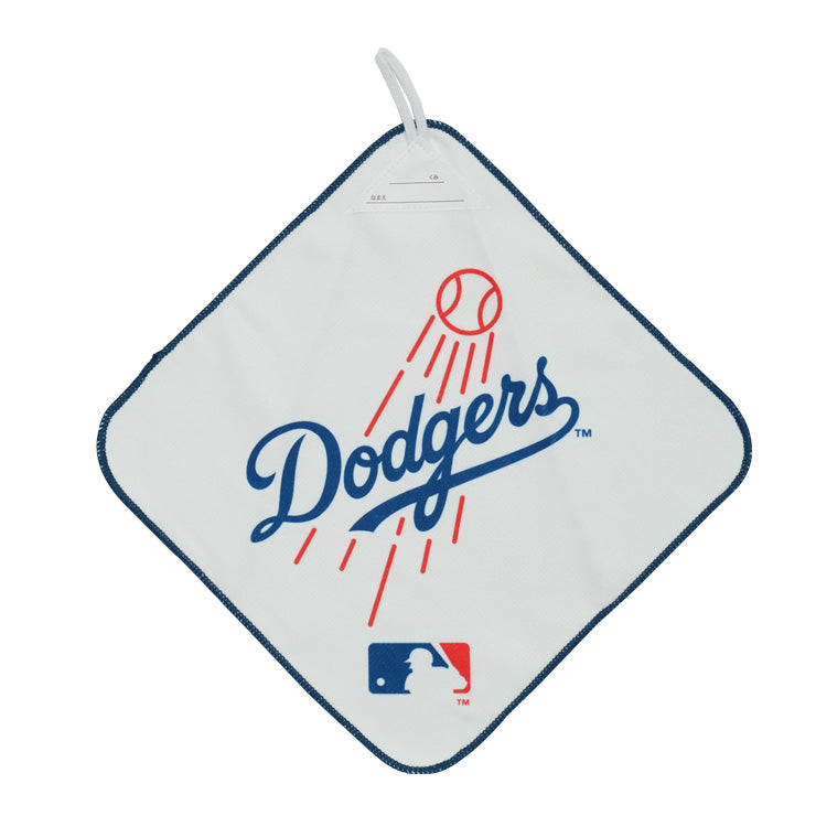 ロサンゼルス・ドジャース ループ付き ハンドタオル 27cm×27cm 3枚セット お名前タグつき MLB メジャーリーグ 手拭き 保育園 幼稚園 入園 記念品 進級祝い 入園グッズ 入園準備 入園祝い