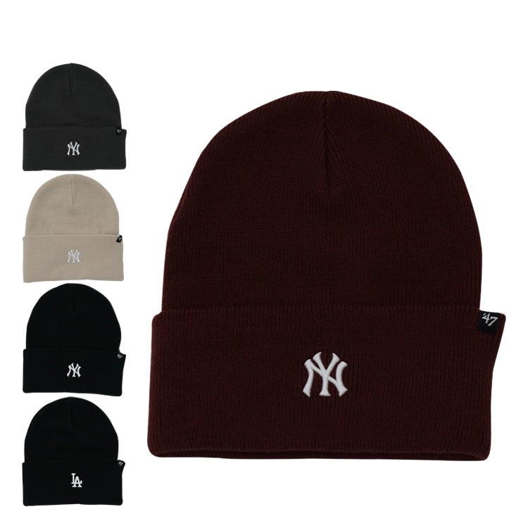 47 フォーティーセブン MLB ニット帽 ドジャース ヤンキース カフニット ニットキャップ 大人 一般 メンズ レディース 14936745 14936746 14936747 14936748 14936749 MLB メジャーリーグ おしゃれ かわいい 帽子 ぼうし