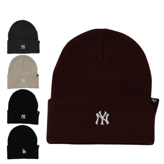 47 フォーティーセブン MLB ニット帽 ドジャース ヤンキース カフニット ニットキャップ 大人 一般 メンズ レディース 14936745 14936746 14936747 14936748 14936749 MLB メジャーリーグ おしゃれ かわいい 帽子 ぼうし
