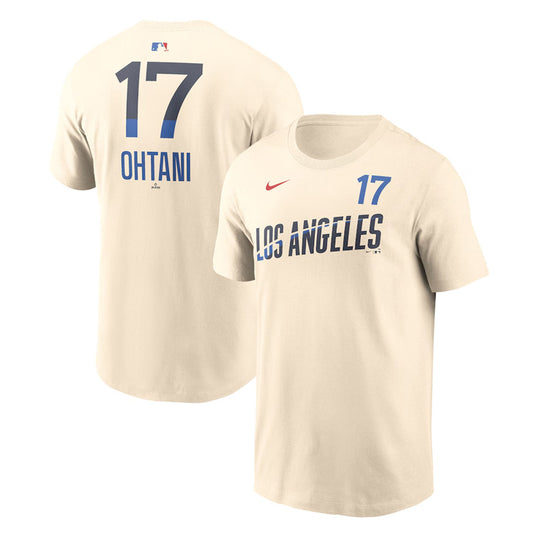 【2026モデル】ナイキ ロサンゼルス・ドジャース 大谷翔平 シティコネクト 半袖 Tシャツ ネーム＆ナンバー Los Angeles Dodgers City Connect Name and Number T-Shirt メンズ N199-15A-LD-B2F カジュアル 普段着 スポカジ スポーツウェア MLB メジャーリーグ nike
