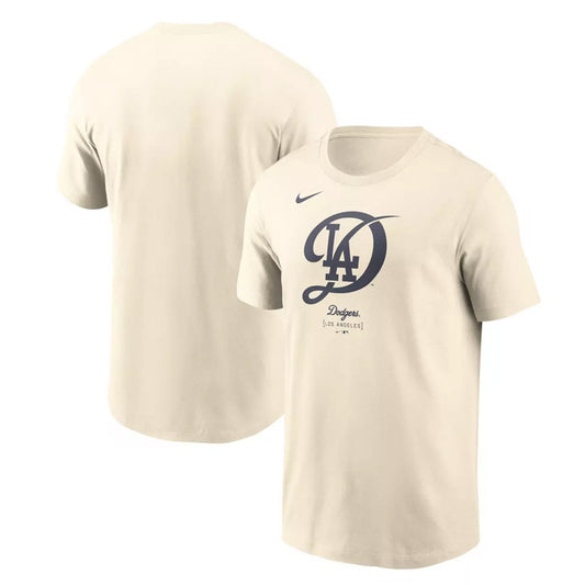 【2026モデル】ナイキ ロサンゼルス・ドジャース シティコネクト 半袖 Tシャツ ラージロゴ コットン Los Angeles Dodgers City Connect Fuse T-Shirt メンズ N199-15A-LD-SCA カジュアル 普段着 スポカジ スポーツウェア MLB メジャーリーグ 公式アイテム nike