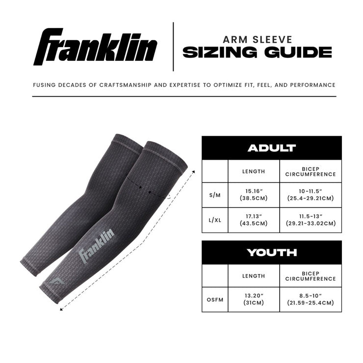 【2026モデル】フランクリン 野球 アームスリーブ 2枚組 両腕用 メンズ ユニセックス 23590 アームカバー アームガード スポーツウェア バスケ テニス アメフト 陸上 マラソン ランニング ジョギング franklin