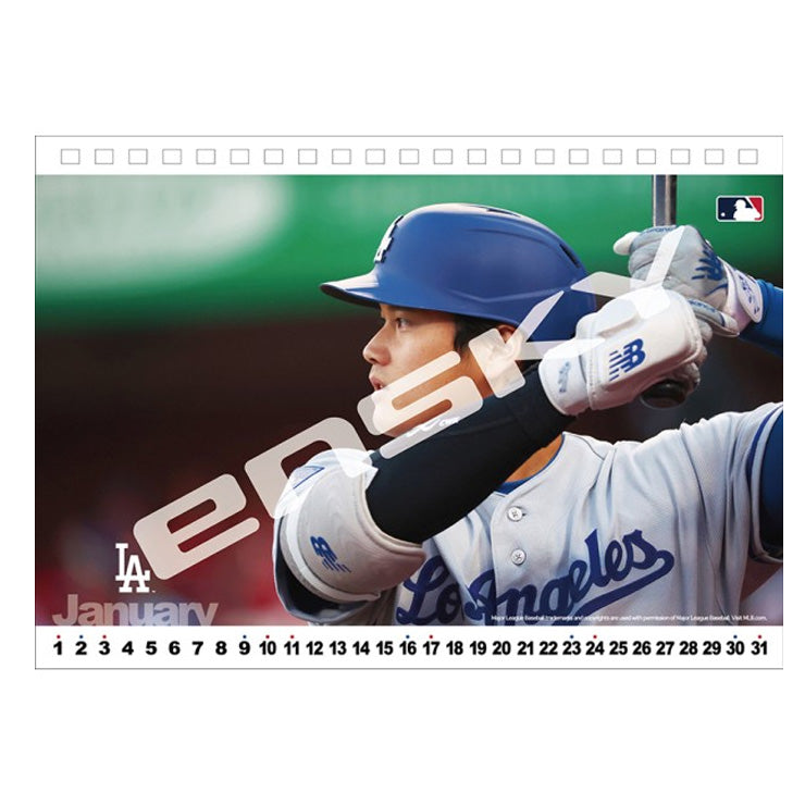 2027年 大谷翔平 卓上カレンダー 2027年1月始まり 令和9年カレンダー デスクカレンダー 27CL-552 ロサンゼルス・ドジャース 大谷翔平選手 大谷選手 大谷 グッズ エンスカイ