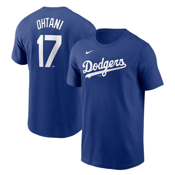 ナイキ 大谷翔平 ロサンゼルス・ドジャース ネーム＆ナンバー 半袖 Tシャツ メンズ ユニセックス N199-4EW-LD9-01E 大谷選手 大谷 グッズ MLB メジャーリーグ nike