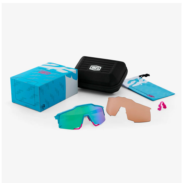 100%(ワンハンドレッド) スポーツサングラス スピードクラフト フェルナンド・タティスJrモデル Tatis4 専用ケース付 メンズ 62008-00001 SPEEDCRAFT ミラーレンズ 眼鏡 UVカット スポーツ 野球 ゴルフ 陸上 サイクリング 自転車 ランニング ジョギング アウトドア