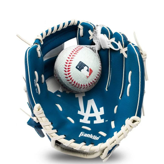 【野球遊びに！】フランクリン MLB グローブ ボール セット ロサンゼルス・ドジャース 76099F19 グラブ 野球 おもちゃ 玩具 オモチャ キッズ用 親子 ジュニア用 小学生 低学年 子供 こども franklin あす楽