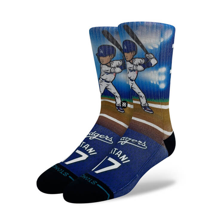 【限定大谷モデル】STANCE スタンス ソックス 大谷翔平カラー 1足入り 大人用 ジュニア用 A556A24 クルーソックス スポーツソックス  靴下 カラフル 大人 一般 こども 子供 普段遣い カジュアル 通勤 通学 おしゃれ オシャレ かっこいい 大谷 グッズ