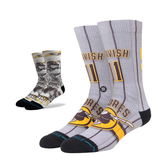 STANCE スタンス ダルビッシュ有 コラボ クルーソックス JERSEY YU DARVISH/YU DARVISH STREAK 大人用 1足入り すね丈 A556B24JER A556B24YUD 一般 スポーツソックス 靴下 おしゃれ オシャレ かっこいい