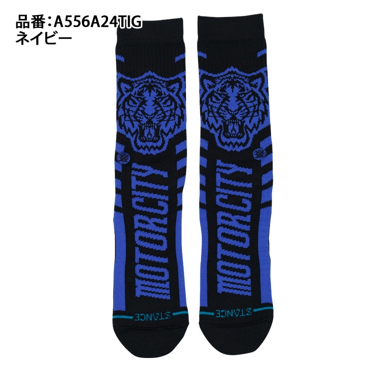 STANCE スタンス デトロイト・タイガース クルーソックス TIGERS TS CREW 大人用 1足入り すね丈 A556A24TIG 一般 スポーツソックス 靴下 おしゃれ オシャレ かっこいい