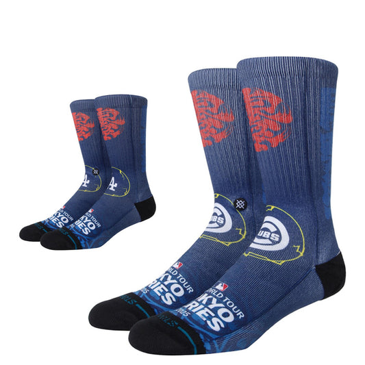 STANCE スタンス MLB TOKYO SERIES 2025 クルーソックス 大人用 ジュニア用 東京シリーズ ドジャース カブス 1足入り すね丈 A556A25TOS 一般 こども キッズ Jr 子ども スポーツソックス 靴下 おしゃれ オシャレ かっこいい メジャーリーグ