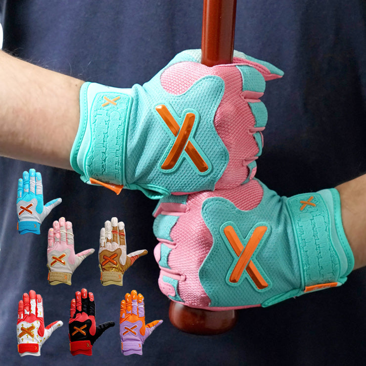 【日本未発売】Absolutely Ridiculous バッティンググローブ 両手用 収納バッグ付き 一般向け 並行輸入品 アメリカ直輸入 バッティング手袋 バッティンググラブ 打者用手袋 草野球 ソフトボール 珍しい かっこいい かわいい