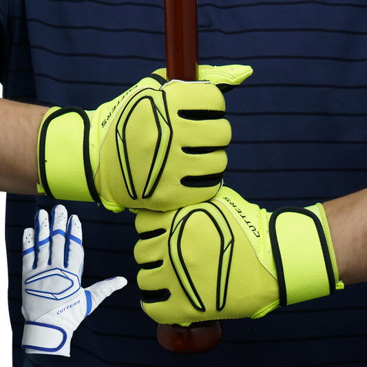 【刺繍1円】2025モデル カッターズ バッティンググローブ パワーコントロール 4.0 両手用 限定カラー 大人 一般 B444 バッティング手袋 バッティンググラブ 打者用手袋 cutters