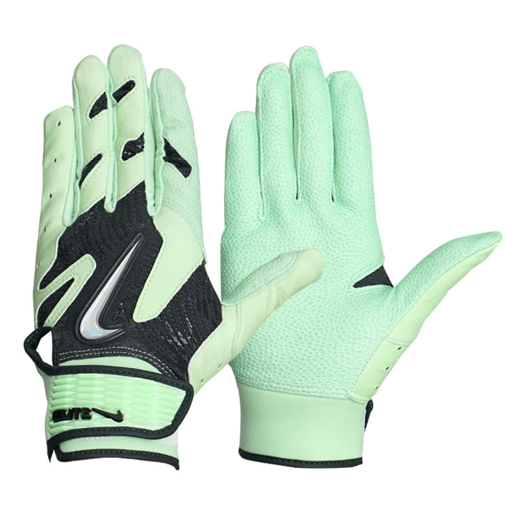 【2025モデル】ナイキ バッティンググローブ アルファ エリート 2.0 両手用 天然皮革 一般向け アンスラサイト×ヴェイパーグリーン 大人 BA1203-070 バッティング手袋 バッティンググラブ 打者用手袋 草野球 練習 試合 ソフトボール NIKE