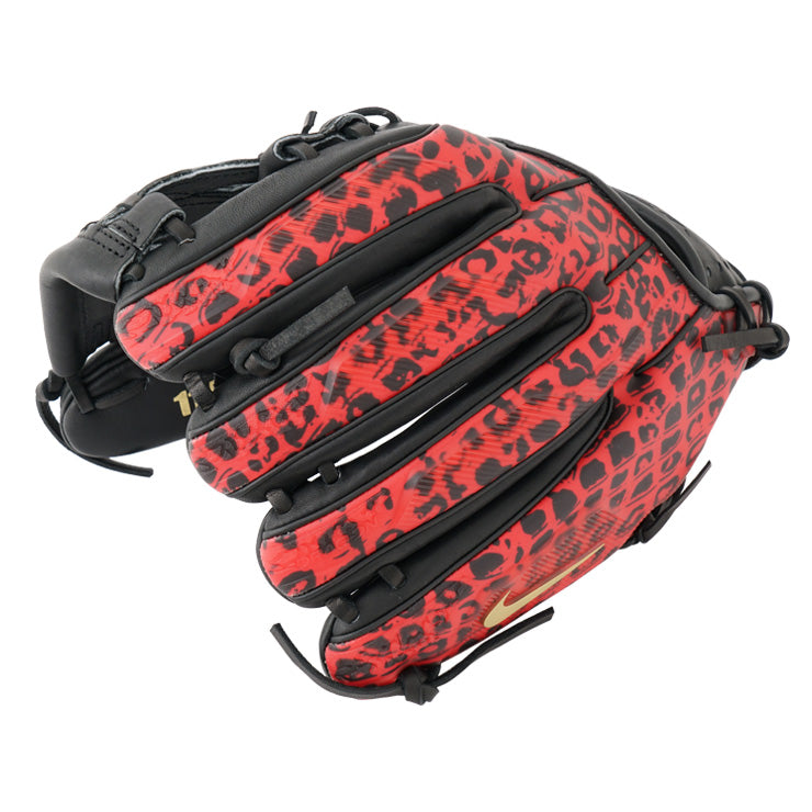 【2025モデル】ナイキ 軟式 グローブ グラブ 内野手用 ヴェイパーエリート SNAKE EYES 右投げ用 ブラック×ブライトクリムゾン 硬式使用可能 BA2001-025 軟式野球 大人 一般 草野球 軟式グローブ 軟式グラブ nike