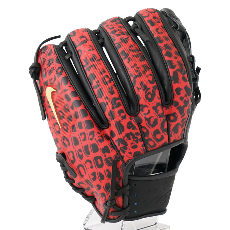 【2025モデル】ナイキ 軟式 グローブ グラブ 内野手用 ヴェイパーエリート SNAKE EYES 右投げ用 ブラック×ブライトクリムゾン 硬式使用可能 BA2001-025 軟式野球 大人 一般 草野球 軟式グローブ 軟式グラブ nike