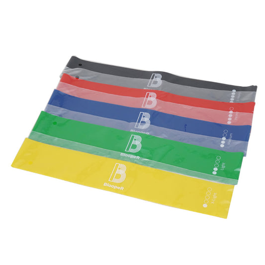 BloopeR トレーニングチューブ 5本入り B-lpband ビーループバン エクササイズチューブ BR-B0001LPB ゴムバンド ループバンド エクササイズバンド フィットネス トレーニング ジム ストレッチ トレーニンググッズ