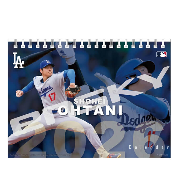 2026年 大谷翔平 卓上カレンダー 2026年1月始まり 令和8年カレンダー デスクカレンダー CL-552 ロサンゼルス・ドジャース 大谷翔平選手 大谷選手 大谷 グッズ