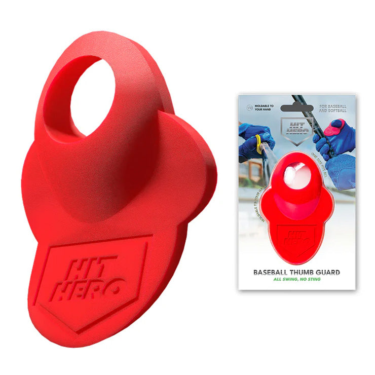【予約販売】バッティング時に親指を守る！ Hit Hero ヒットヒーロー V2 サムガード 成型可能 人差し指にも 親指ガード HHERO 軟式野球 硬式野球 フィンガーグリップ 衝撃吸収 練習用 試合用 大人 一般