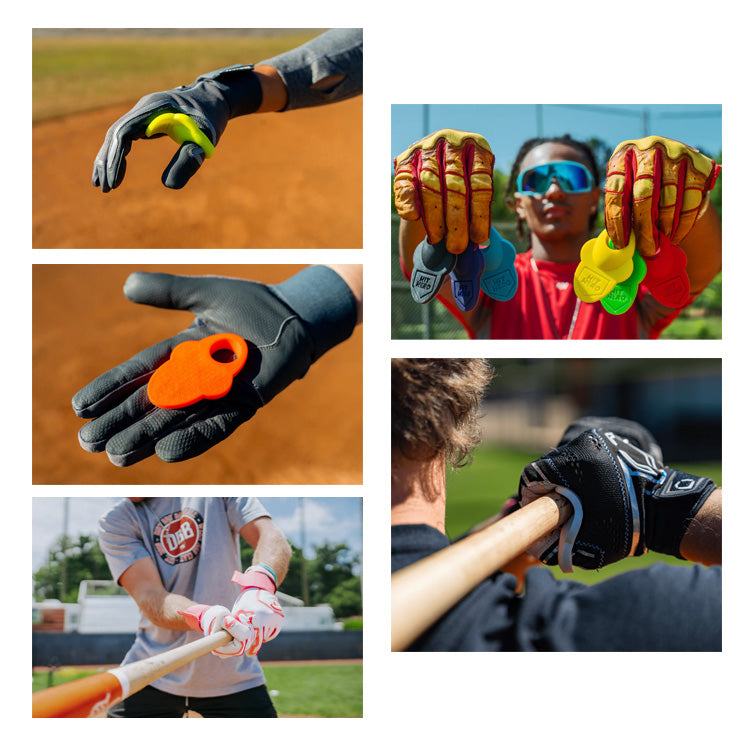 【予約販売】バッティング時に親指を守る！ Hit Hero ヒットヒーロー V2 サムガード 成型可能 人差し指にも 親指ガード HHERO 軟式野球 硬式野球 フィンガーグリップ 衝撃吸収 練習用 試合用 大人 一般