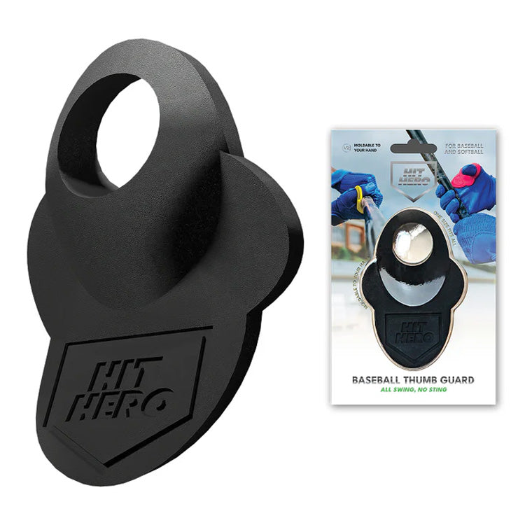 【予約販売】バッティング時に親指を守る！ Hit Hero ヒットヒーロー V2 サムガード 成型可能 人差し指にも 親指ガード HHERO 軟式野球 硬式野球 フィンガーグリップ 衝撃吸収 練習用 試合用 大人 一般