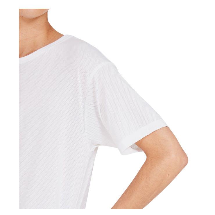 Hanes MOVES ナイロンメッシュ クルーネック Tシャツ 半袖 接触冷感 HM1HD101 スポーツウェア カジュアル ヘインズ