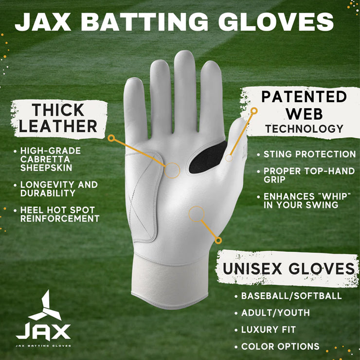 【日本未発売】JAX バッティンググローブ JAX MODEL ONE PRO CUFF バッティング手袋 並行輸入品 打者用手袋 大人 一般 MLB メジャーリーグ メジャーリーガー 愛用 バッティンググラブ