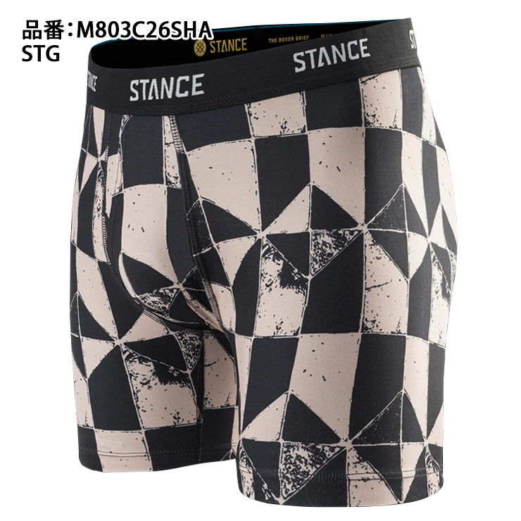 【2026モデル】スタンス ボクサーパンツ ボクサーブリーフ ポリブレンド SHATTER BOXER BRIEF 前開き 大人 一般 メンズ M803C26SHA ショーツ スパッツ アンダーウェア インナーウェア 大人 一般 男性用下着 stance