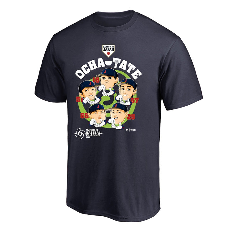 【予約販売】2026 WBC 日本代表 お茶たてポーズ Tシャツ 半袖 大谷翔平 鈴木誠也 村上宗隆 岡本和真 北山亘基 大人 メンズ ユニセックス 侍ジャパン World Baseball Classic 2026 ウエア ウェア 記念グッズ 記念アイテム ファナティクス Fanatics