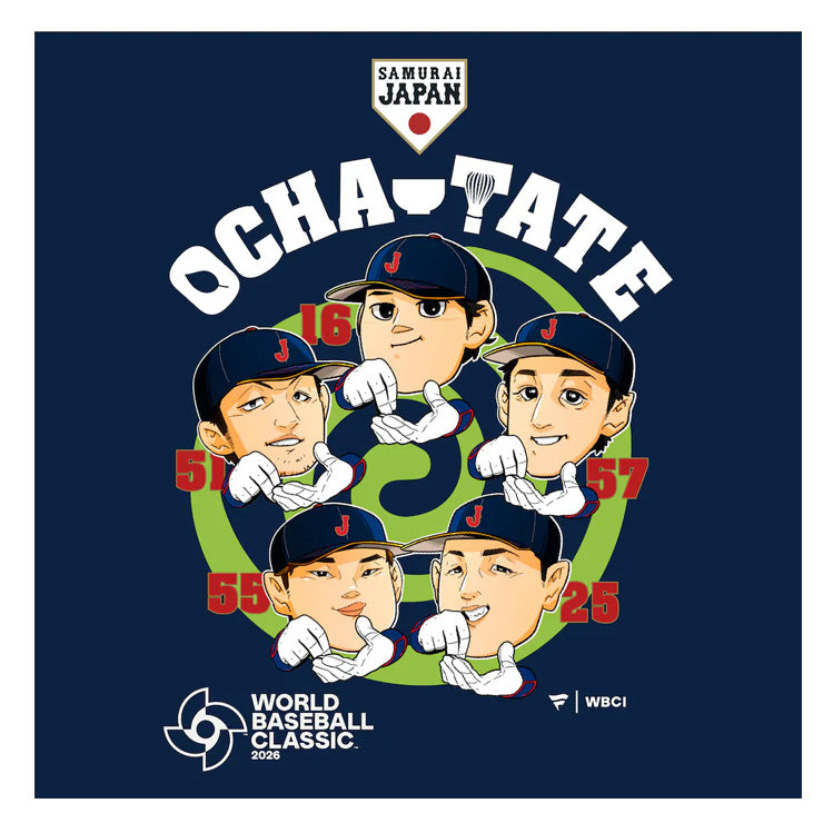 【予約販売】2026 WBC 日本代表 お茶たてポーズ ジュニア用 Tシャツ 半袖 大谷翔平 鈴木誠也 村上宗隆 岡本和真 北山亘基 子供服 侍ジャパン World Baseball Classic 2026 こども 小学生 キッズ ウエア ウェア 記念グッズ 記念アイテム ファナティクス Fanatics