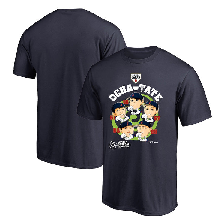 【予約販売】2026 WBC 日本代表 お茶たてポーズ ジュニア用 Tシャツ 半袖 大谷翔平 鈴木誠也 村上宗隆 岡本和真 北山亘基 子供服 侍ジャパン World Baseball Classic 2026 こども 小学生 キッズ ウエア ウェア 記念グッズ 記念アイテム ファナティクス Fanatics