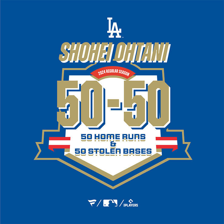 【予約販売】ファナティクス 大谷翔平 50-50 達成記念 ネーム&ナンバー Tシャツ 半袖 大人 メンズ レディース ユニセックス ML0124FW05 50/50 ドジャース 大谷 グッズ ウエア ウェア 半袖シャツ MLB メジャーリーグ 記念グッズ 記念アイテム Fanatics