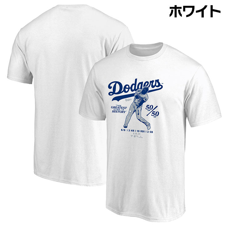 【予約販売】大谷翔平 50-50 達成記念 Tシャツ 半袖 6 for 6 大人 メンズ レディース ユニセックス ML0124FW11 50/50 ドジャース 大谷 グッズ ウエア ウェア 半袖シャツ MLB メジャーリーグ 記念グッズ 記念アイテム ファナティクス Fanatics