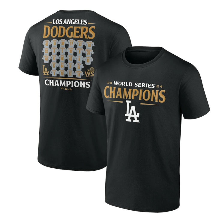 【予約販売】ロサンゼルス・ドジャース ワールドシリーズ2024 優勝記念 ロースター Tシャツ 半袖 大人 メンズ レディース ML0124FW194 ドジャース グッズ ウエア ウェア 半袖シャツ MLB メジャーリーグ 記念グッズ 記念アイテム ファナティクス Fanatics