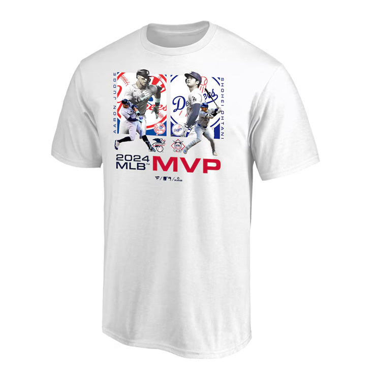 【予約販売】大谷翔平 × アーロン・ジャッジ 2024 MVP 受賞記念 Tシャツ 半袖 コラボ 大人 メンズ レディース ユニセックス  ML0124FW78 ドジャース ヤンキース 大谷 グッズ ウエア ウェア 半袖シャツ MLB メジャーリーグ 記念グッズ 記念アイテム  ファナティクス ...