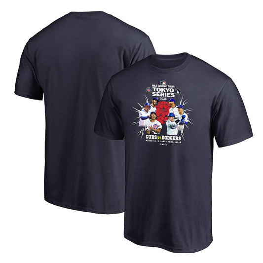 MLB Tokyo Series 2025 カブス vs ドジャース 半袖 Tシャツ 東京シリーズ 開幕戦 大人 メンズ レディース ユニセックス ML0125SS23 グッズ ウエア ウェア 半袖シャツ メジャーリーグ 記念グッズ 記念アイテム ファナティクス Fanatics