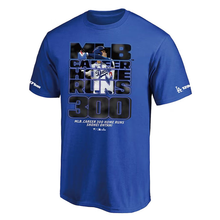 ドジャース 大谷翔平 MLB 通算300号本塁打達成記念 グッズ Tシャツ 半袖 大人 メンズ ユニセックス ML0126SS0029 300本 300ホームラン ウエア ウェア 記念グッズ 記念アイテム ファナティクス Fanatics